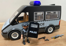 Playmobil 6043 Police Van with Lights and Sound, Incomplete