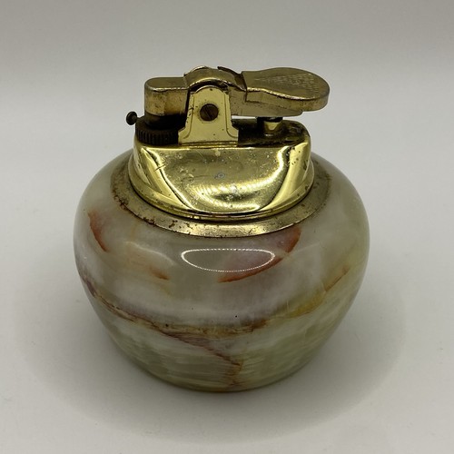 Vintage onyx table lighter - vintage,