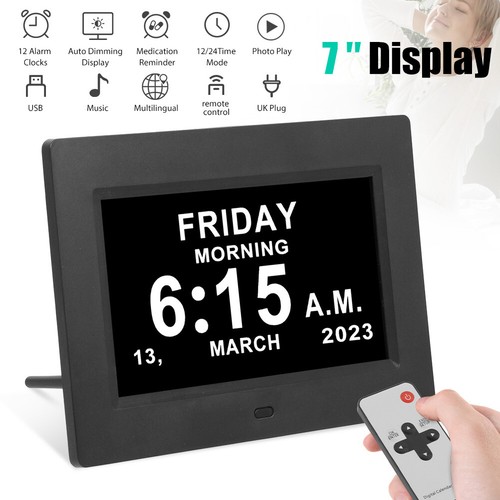 Digital day calendar - day, clock