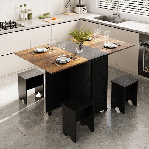 Folding drop leaf dining set - drop,
