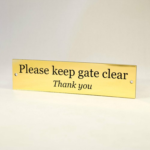 Please keep gate - gate, clear,plastic
