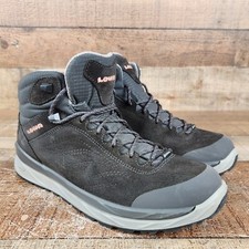 Lowa Malta GTX Mid Women Size 9 Hiking Boots Outdoor Camping Gore-Tex Gray Shoes