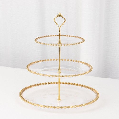 Clear gold tier round - clear,
