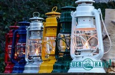 Feuerhand Storm Lantern 276 Traditional Galvanised Paraffin Hurricane Lamp