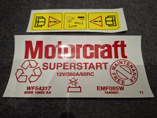 Motorcraft ford battery - motorcraft, decal
