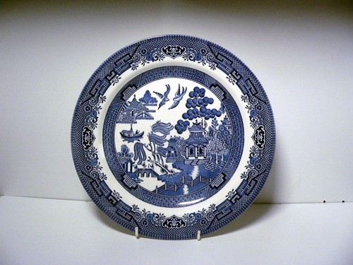 Vintage churchill blue white - &,