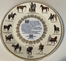 vintage decorative wall plate - The Horse by Michael Gillow