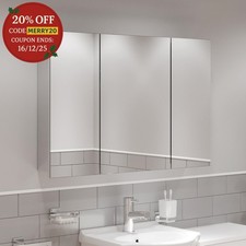 Triple Door Bathroom Mirror