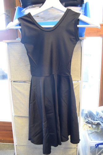 Black sleeveless ballroom