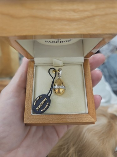 18ct gold faberge egg - gold,