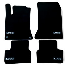 Car Floor Mats Velour For AMG Mercedes CLA Auto Liners Waterproof Black Carpet