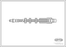 Flexible brake hose Rear Axle