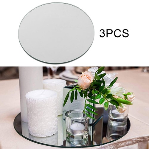 Acrylic round mirror candle - ,