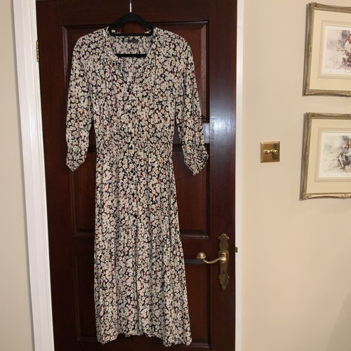 Zara floral patterned midi - zara,