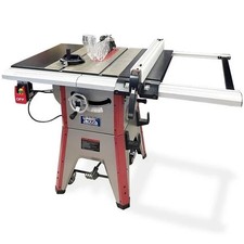 Cast Iron Table Saw 10" 1800W Laser Guide Dual Fence Wheel Kit Heavy Duty 230V