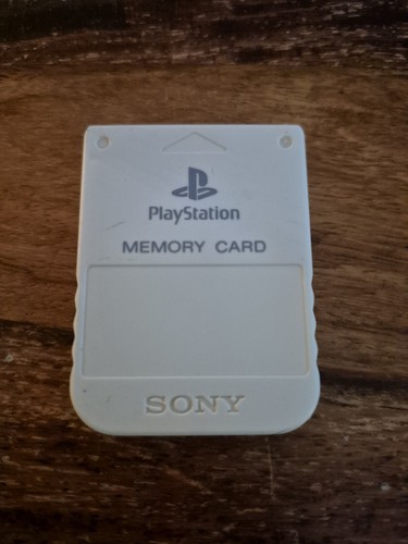 White official ps1 memory card - official,