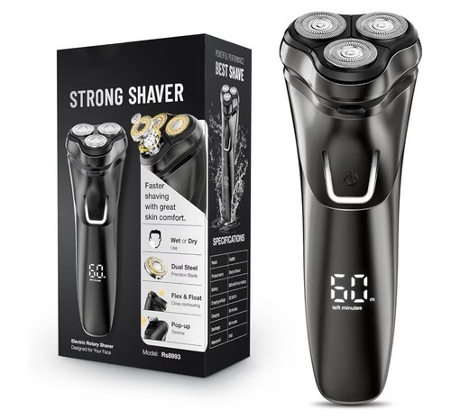 Electric shaver wet dry rotary - electric,