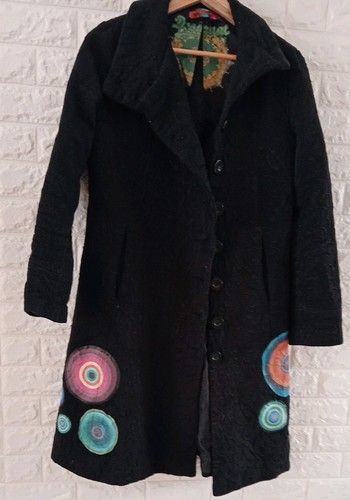 Desigual black smart - coat, size