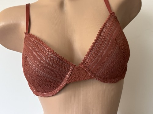 Rust bra 34c - lace, cups