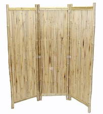 Bamboo Tiki 3-Panel Screen