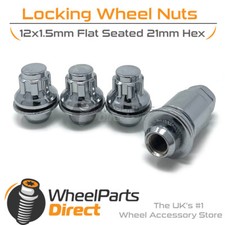 Chrome GEN2 12x1.5 Lock Nuts for Toyota MR2 [Mk1] 84-89 on Original Wheels