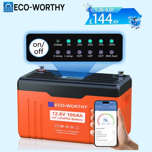 12v 100ah lithium leisure - 12v,