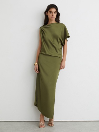 Reiss kenzie satin asymmetric - reiss,