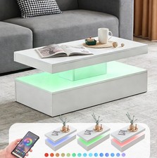 High Gloss LED Coffee Table