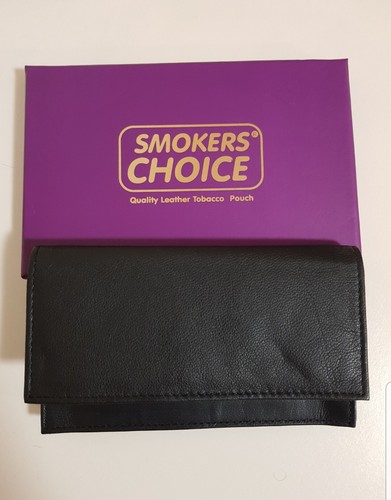 Quality leather tobacco pouch - ,