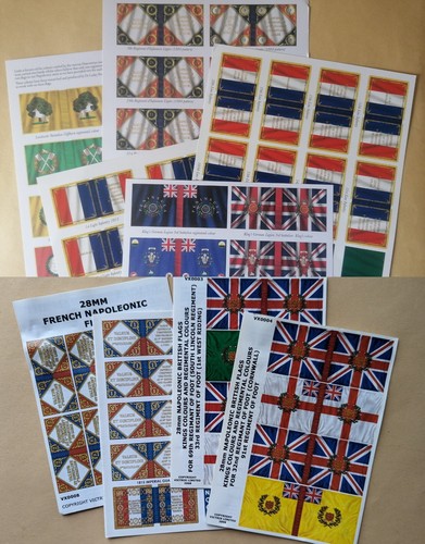28mm napoleonic flag sheets - flag,