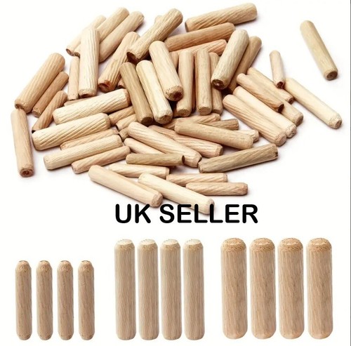 Wooden dowels chamfered fluted - wooden,