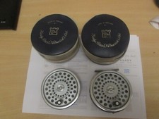 V good vintage Hardy alnwick Marquis 8/9 trout fly fishing reel + spool etc