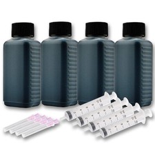 400ml Printer Ink Refill Kit Refill for HP (Black/Black)
