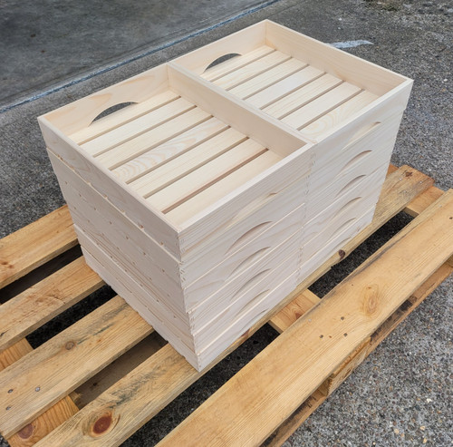 Wooden crates set of - wooden,
