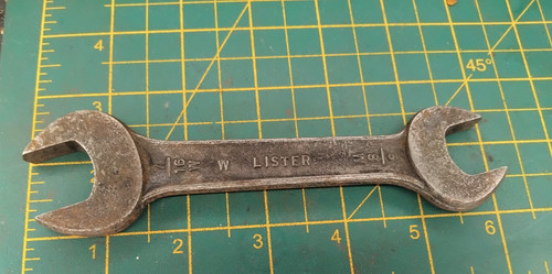 Vintage lister engine spanner - vintage,