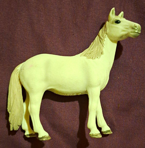Schleich white beige mane - white/beige, &