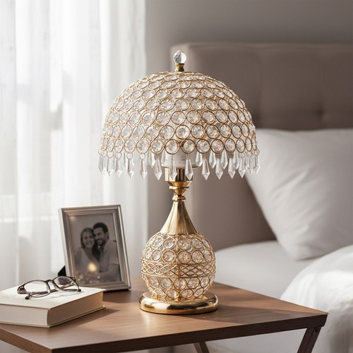 Luxury crystal table - luxury, lamp