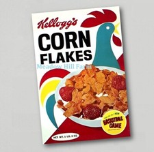 Fridge Magnet Kelloggs Corn Flakes Retro Vintage Cereal Breakfast Frosties