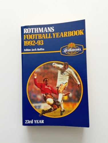 Rothmans football yearbook - rothmans,