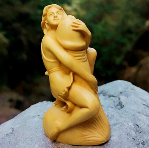 Inch hand carved boxwood - inch,