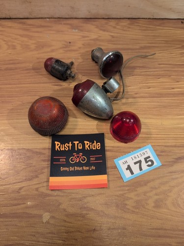 Vintage bicycle rear - bicycle, lamps