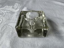 Vintage Glass Open Inkwell &