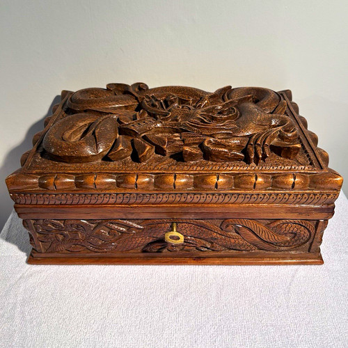Large hand carved oriental - large,