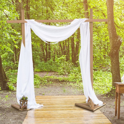 Wooden wedding arch - wooden,