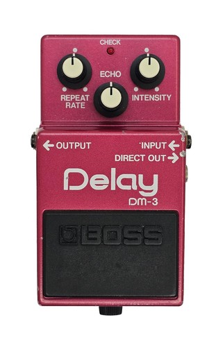 Boss delay guitar effect - boss, dm-3