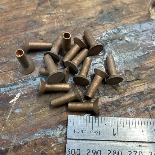Copper semi tubular rivets - copper,