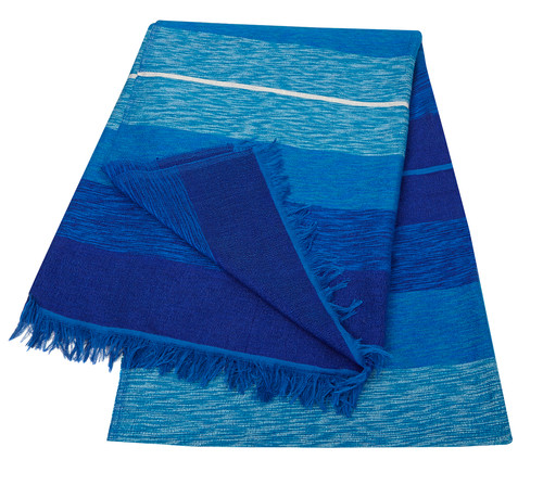 Moroccan blue throw - moroccan, bedspread