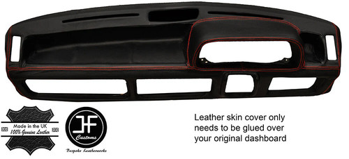 Red stitching dash - red,
