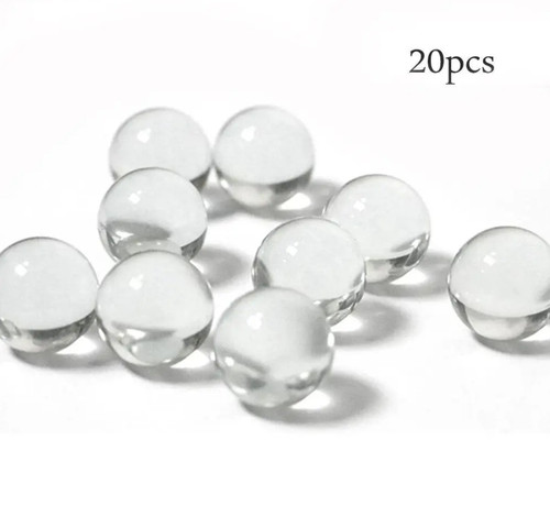 20pcs transparent glass - transparent,