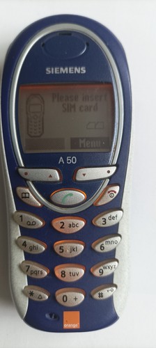 Siemens a50 blue silver - a50, blue/silver